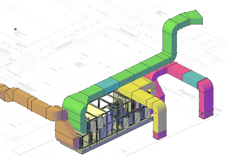 Lüftungszentrale Alexanderhaus Berlin – Beispiel 2