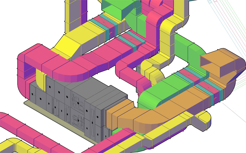 Lüftungszentrale Alexanderhaus Berlin – Beispiel 1