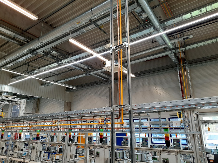 Versorgung der Linien mit technischen Gasen